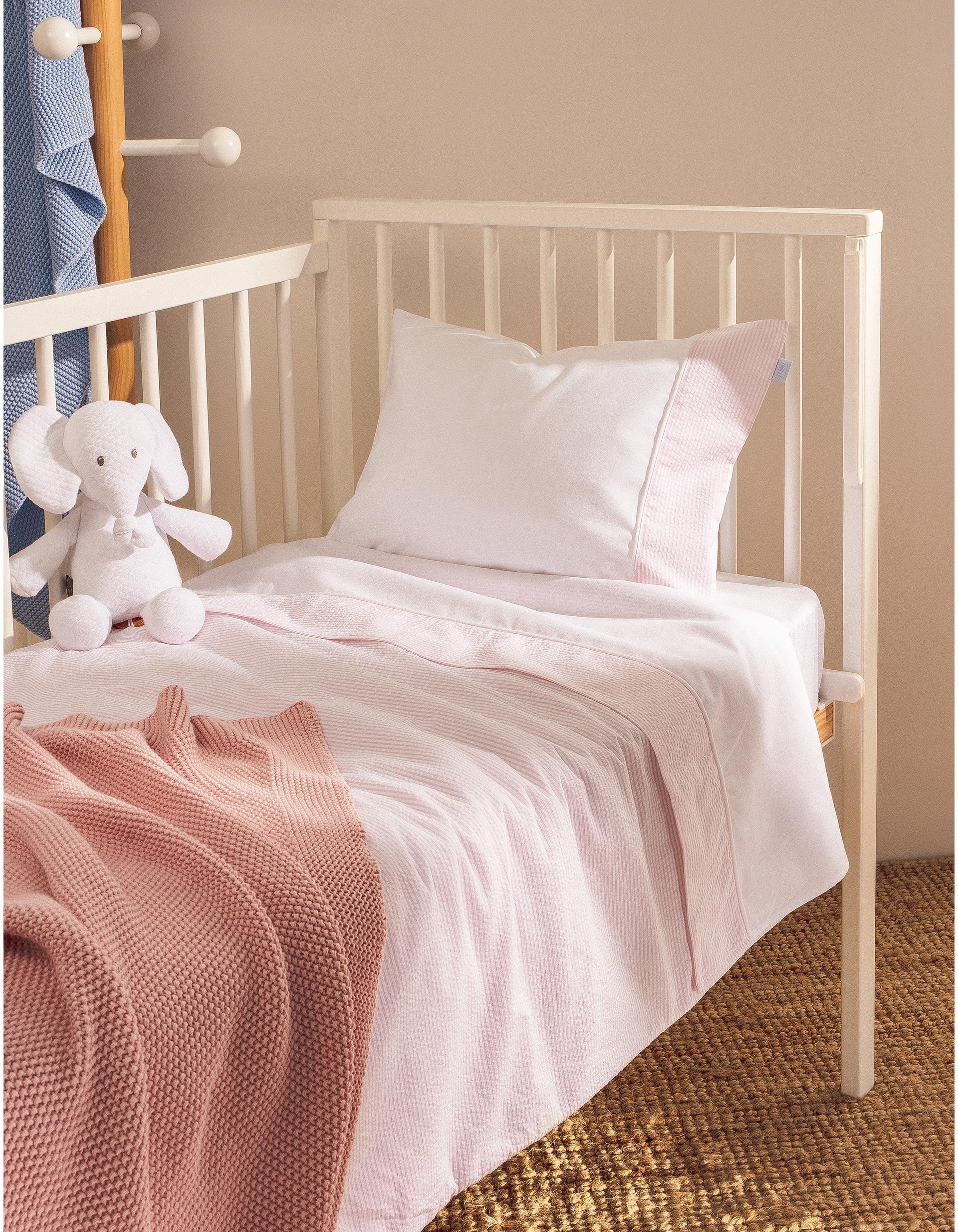 Bedding Set 120X60Cm Essential Pink Zy Baby