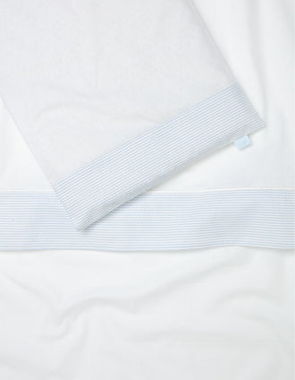 Ensemble Literie 120X60Cm Essential Blue Zy Baby