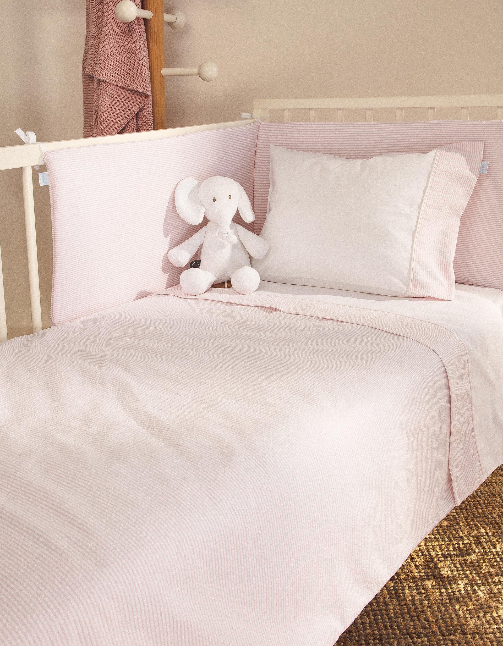 Bed Bumper Essential Pink Zy Baby