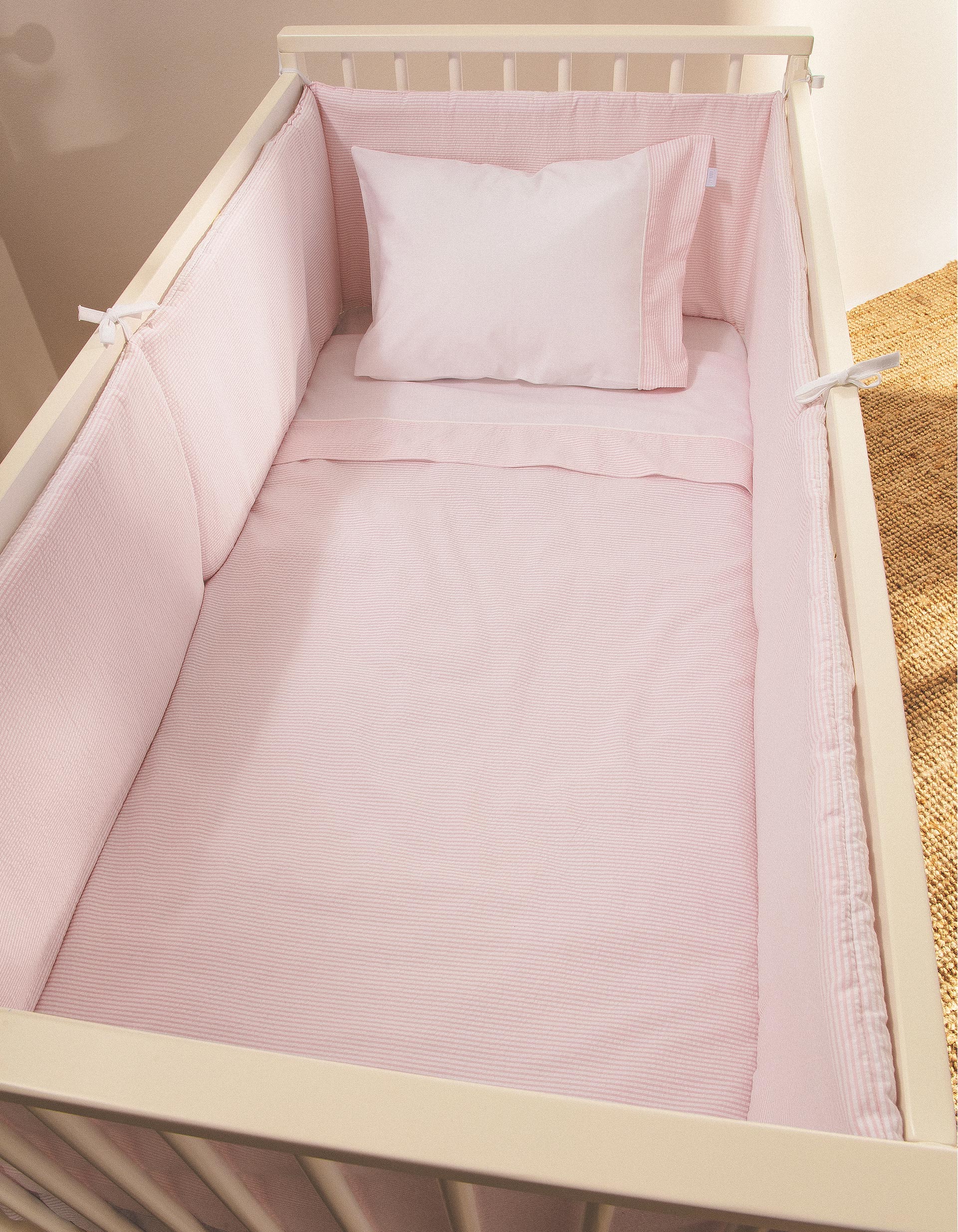 Bed Bumper Essential Pink Zy Baby