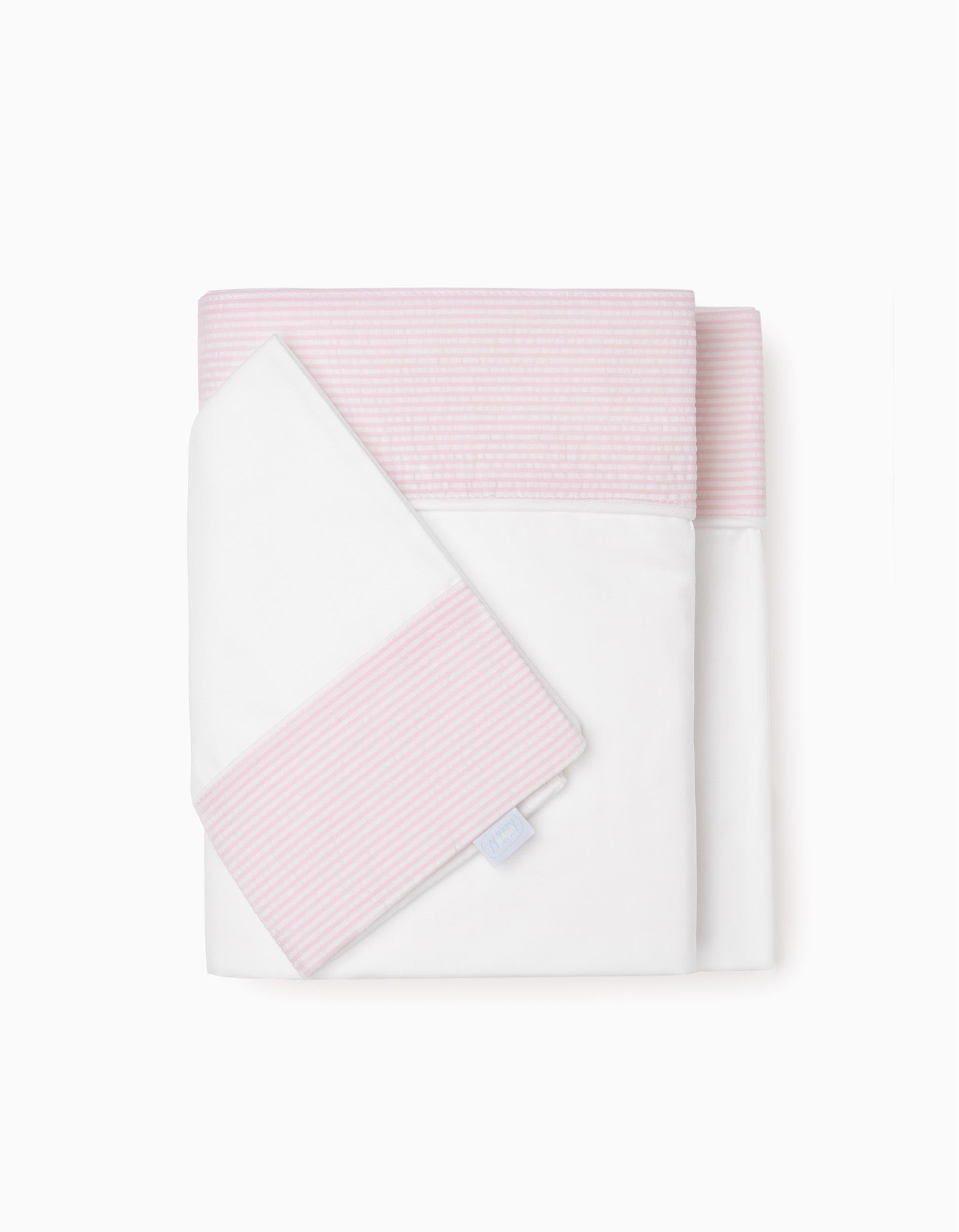 Sheet + Pillow Case 55x90Cm Essential Pink Zy Baby