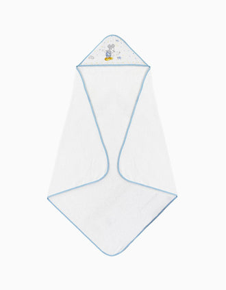 Toalha De Banho Mickey Disney White/Blue 100X100 Cm