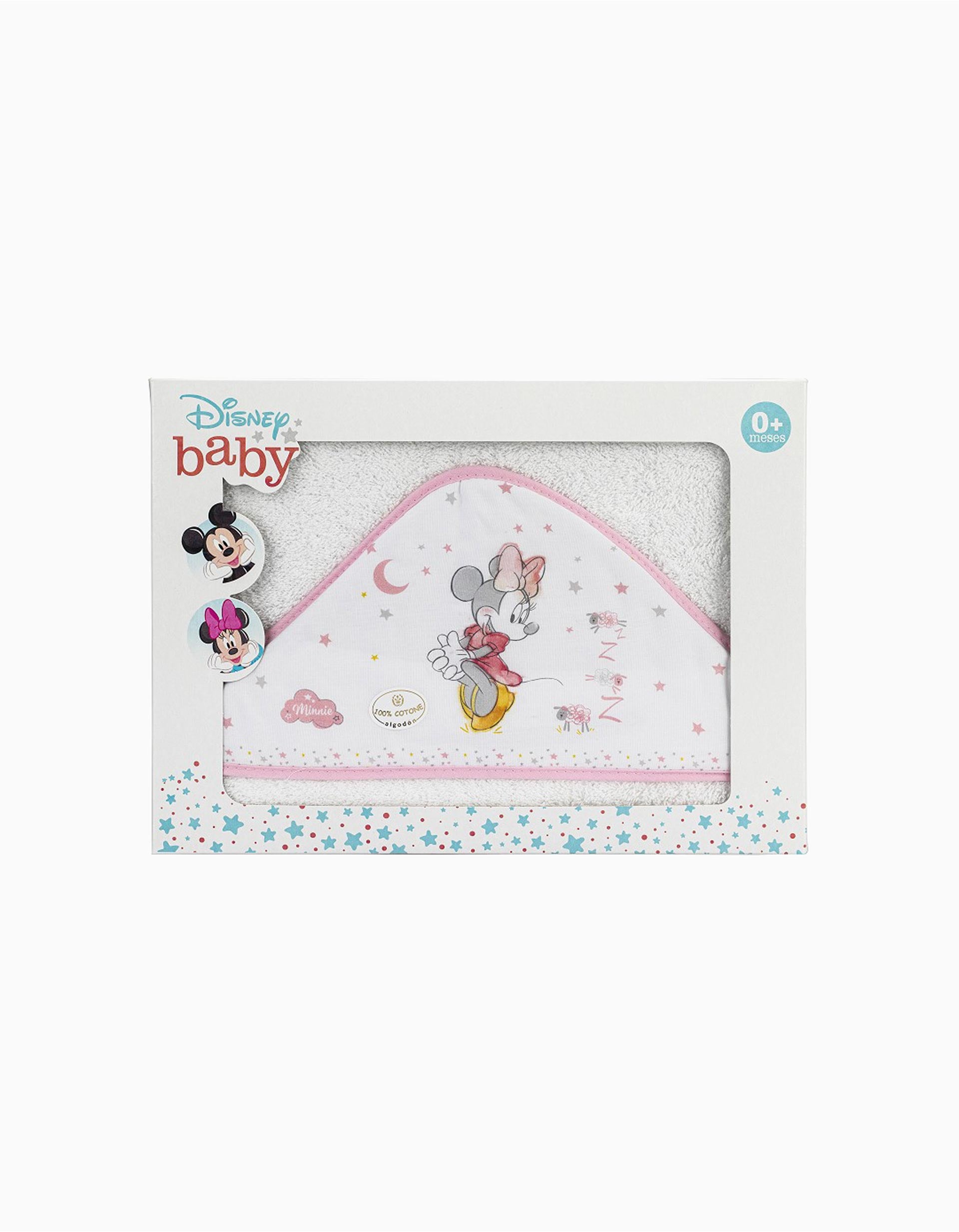 Bath Towel Minnie Disney White/Blue 100X100 Cm