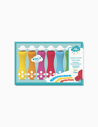 6 Rotuladores a Color Djeco 18M+