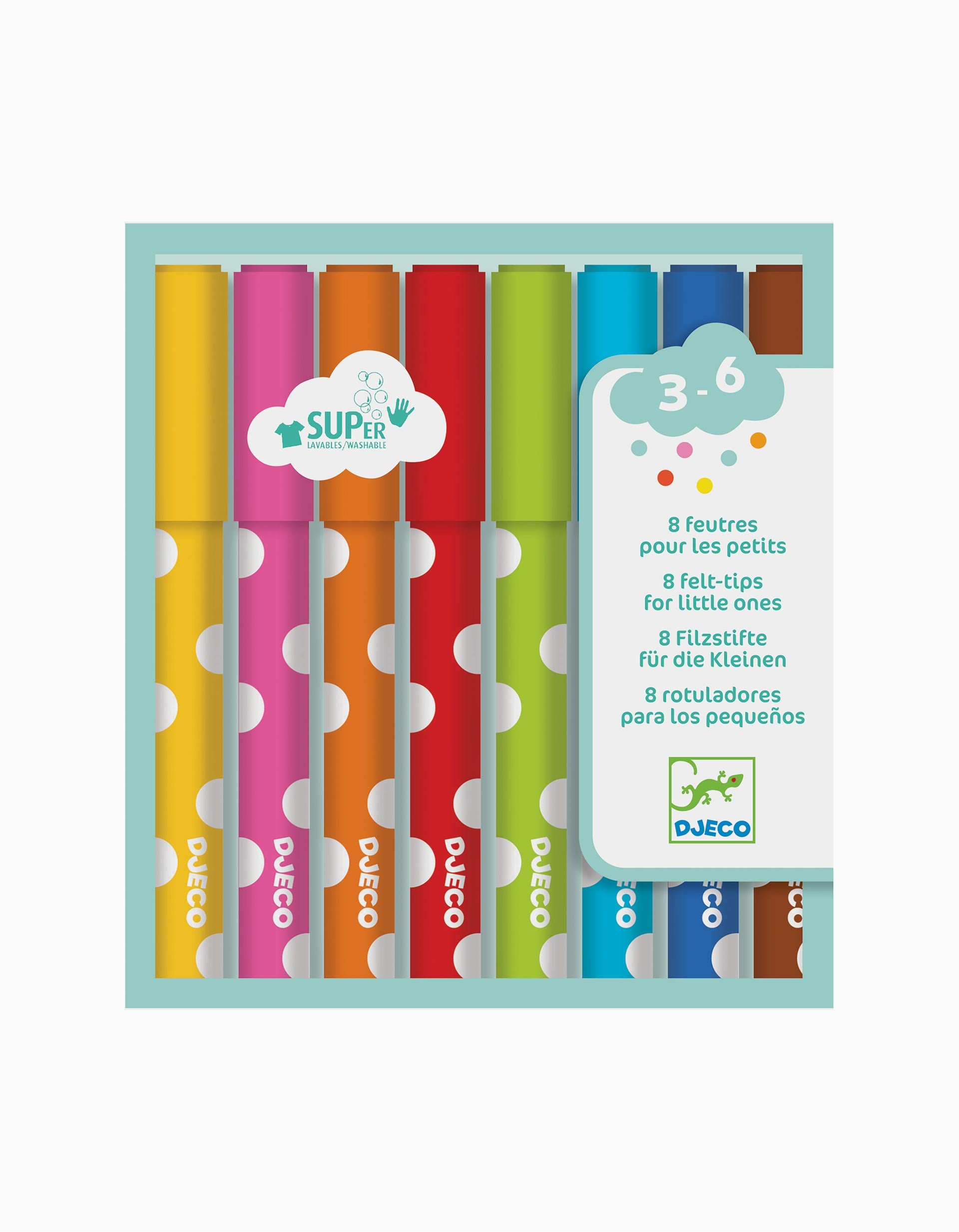8 Feutres Djeco 18M+