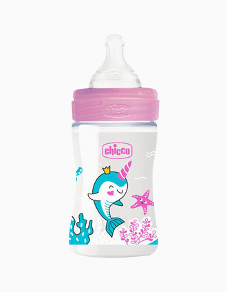 Biberão WB 150ml Sil 0m+ Pink Chicco