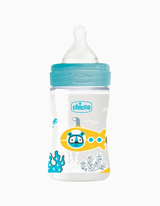 Biberão WB 150ml Sil 0m+ Blue Chicco