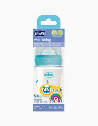 Biberão WB 150ml Sil 0m+ Blue Chicco