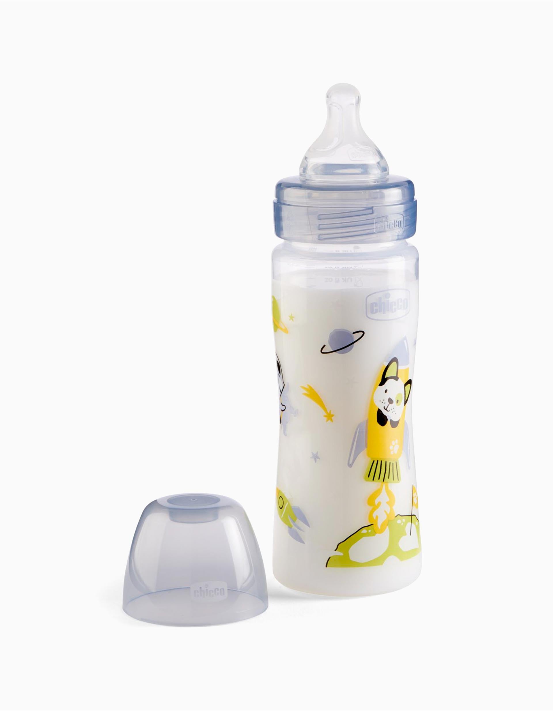 Baby Bottle WB 330ml Sil 4m+ Neutral Chicco