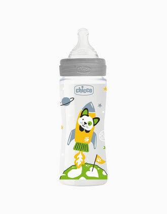 Biberon WB 330ml Sil 4m+ Neutral Chicco