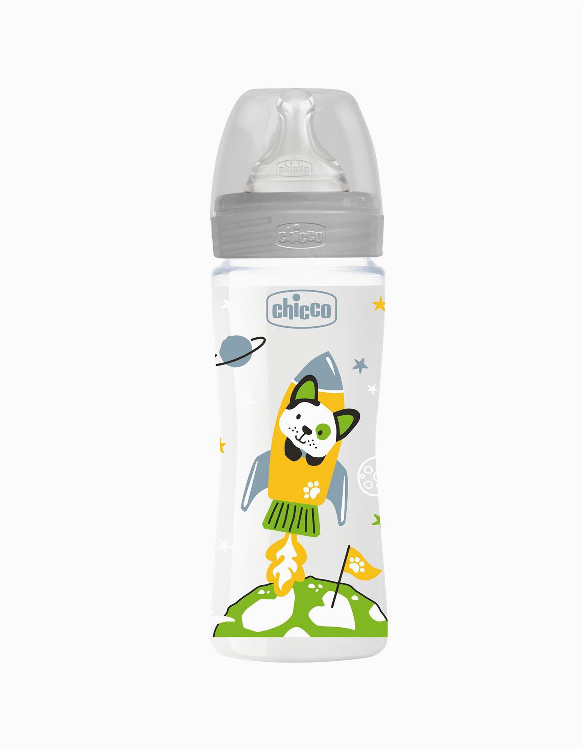 Baby Bottle WB 330ml Sil 4m+ Neutral Chicco