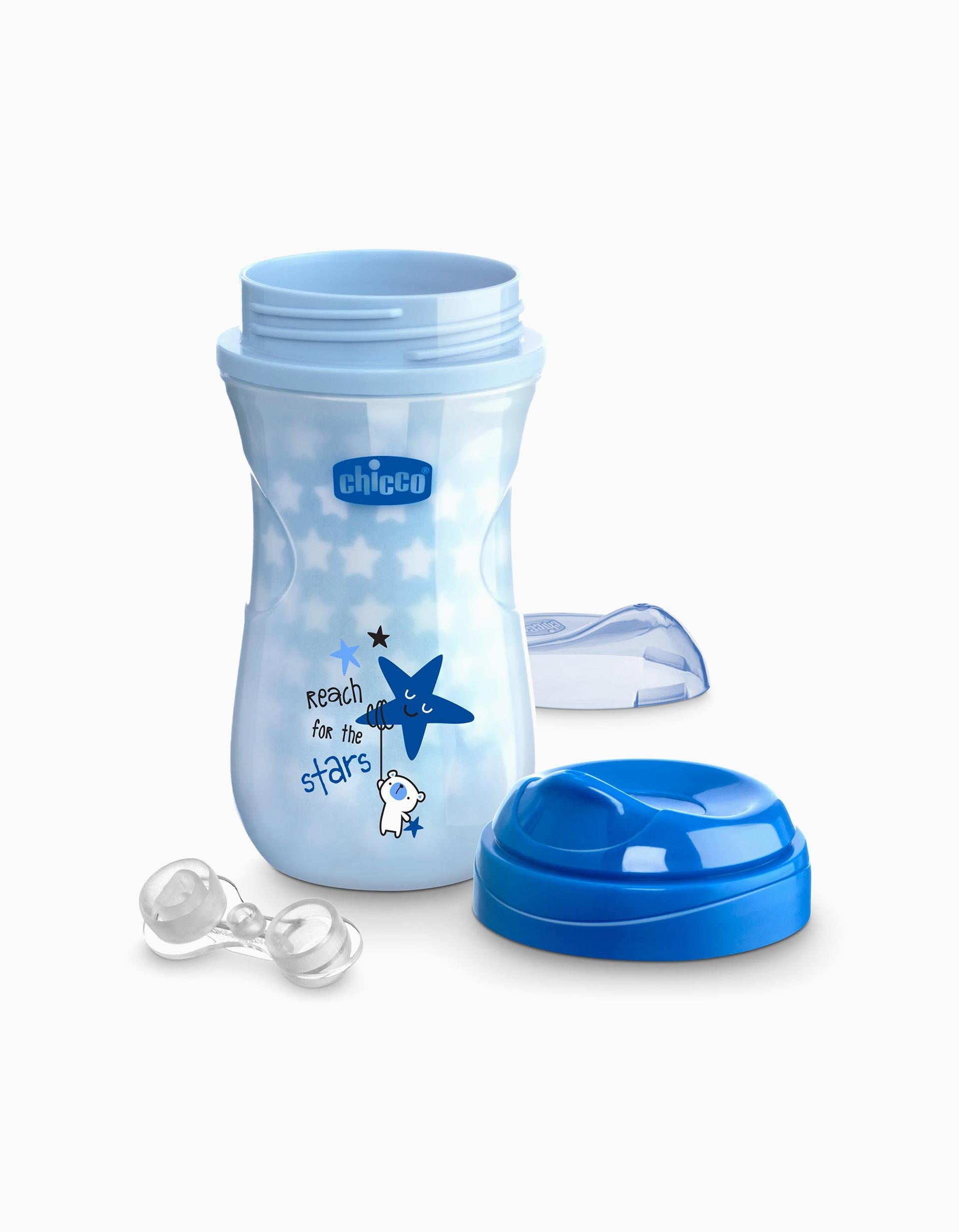 Glow-in-the-dark Training Cup Chicco Blue 14M+