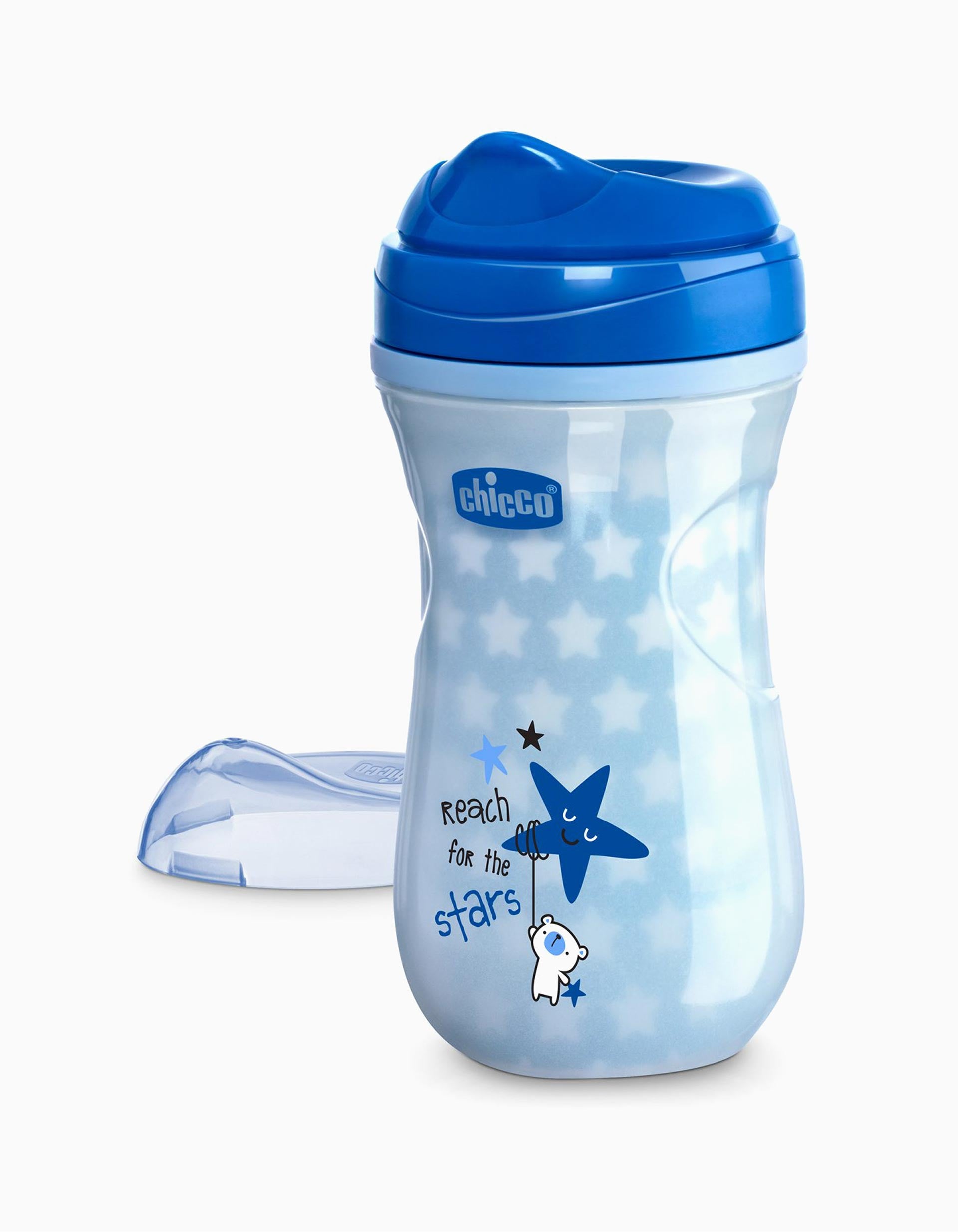 Glow-in-the-dark Training Cup Chicco Blue 14M+