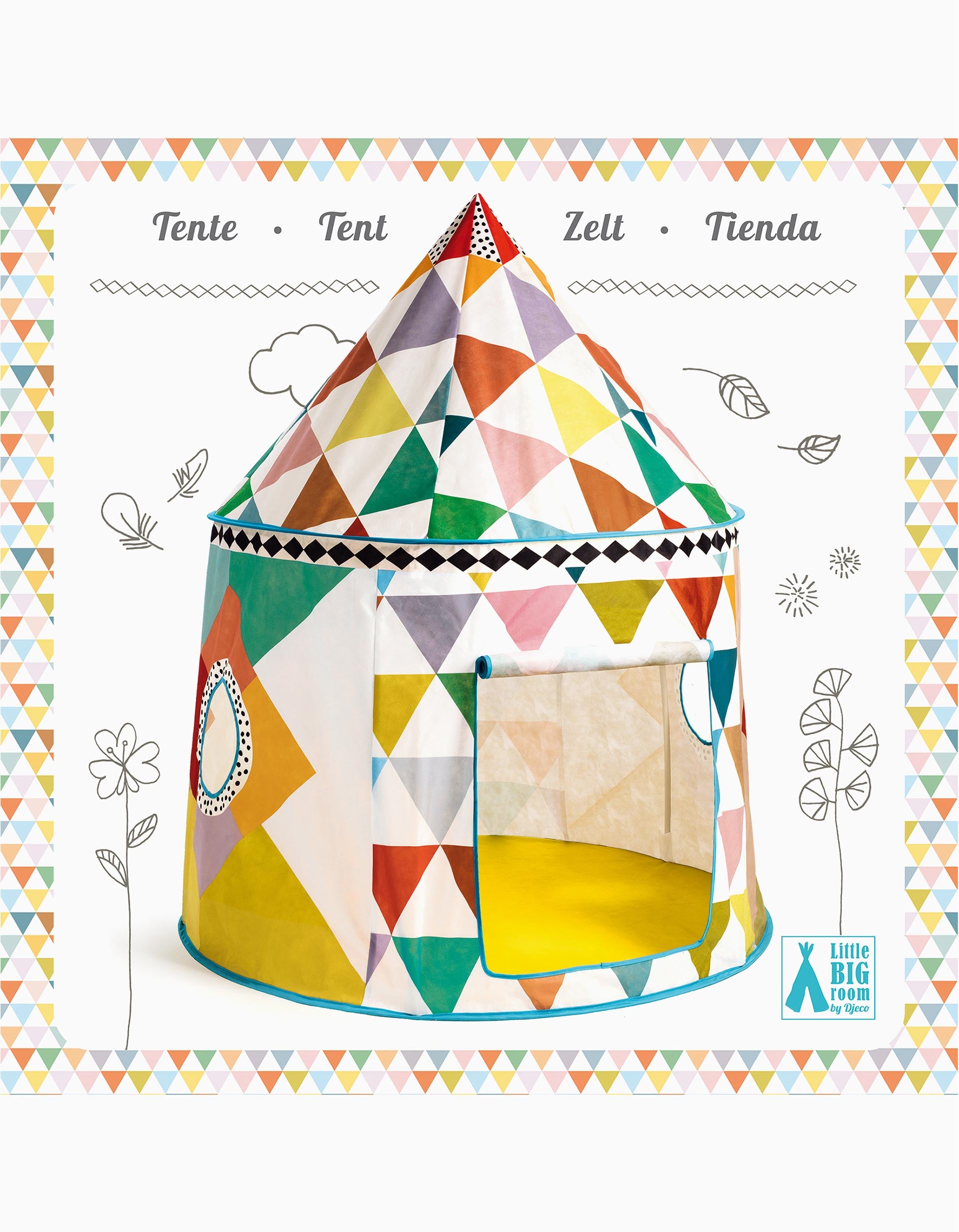 Multi-Coloured Tent Djeco