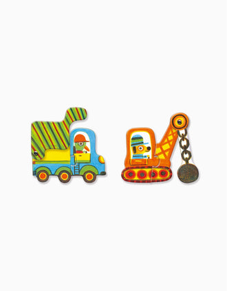 Articulated Vehicle Puzzle Djeco 2Y+