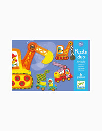 Puzzle Vehículos Articulados Djeco 2A+