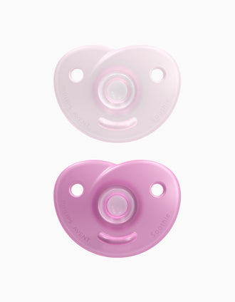 2 Chupetas Soothie Silicone Philips Avent Pink 0-6M