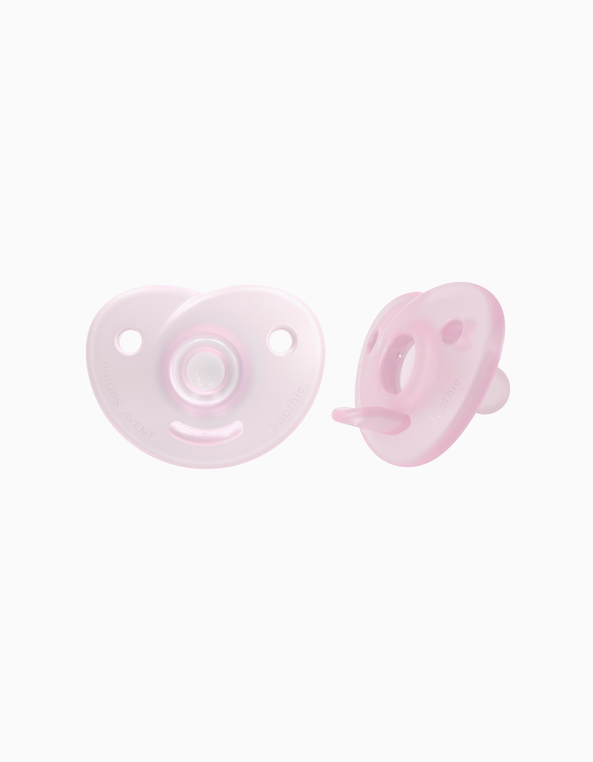 2-Pack Dummies Soothie Silicone Philips Avent Pink 0-6M