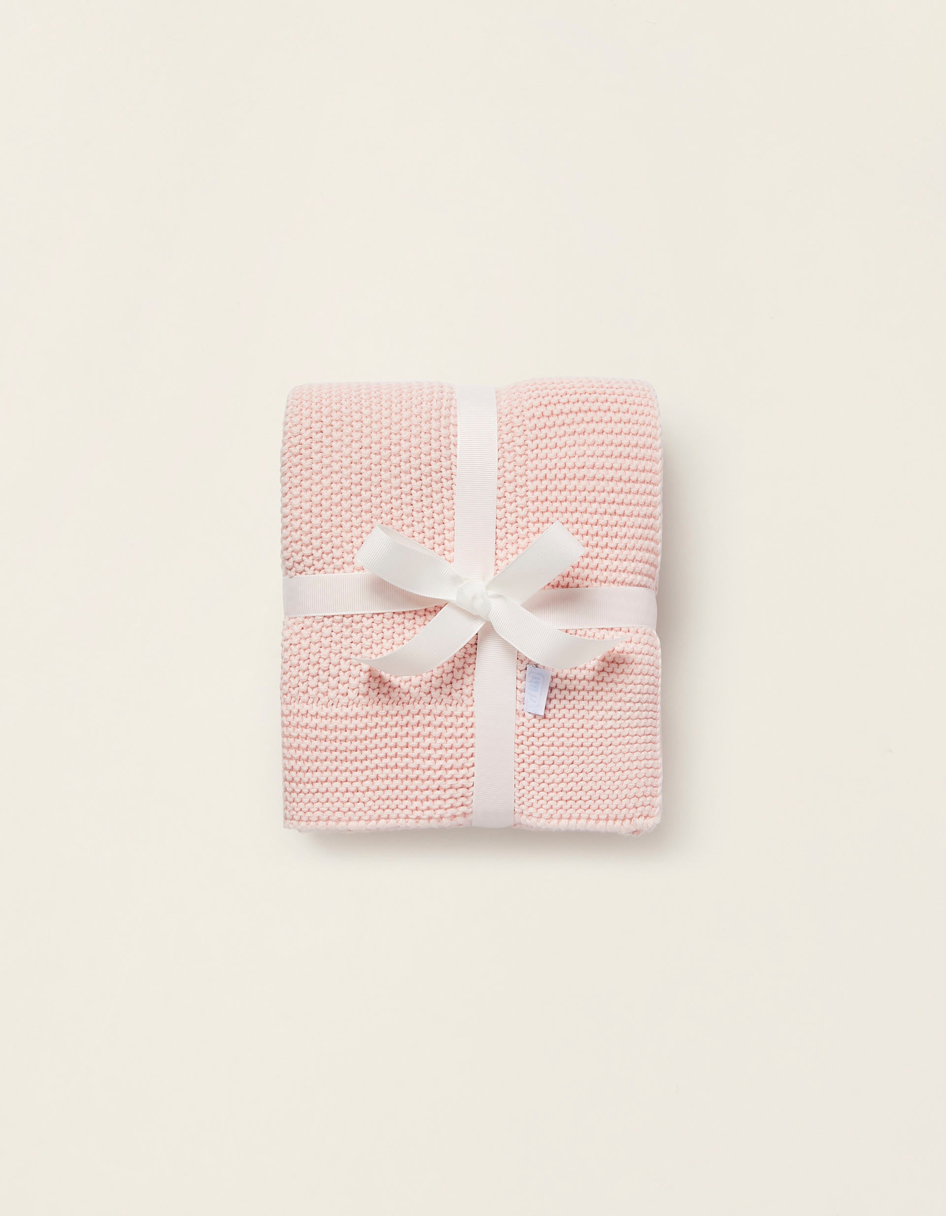 Knitted Blanket Plain 75X90Cm Zy Baby Pink