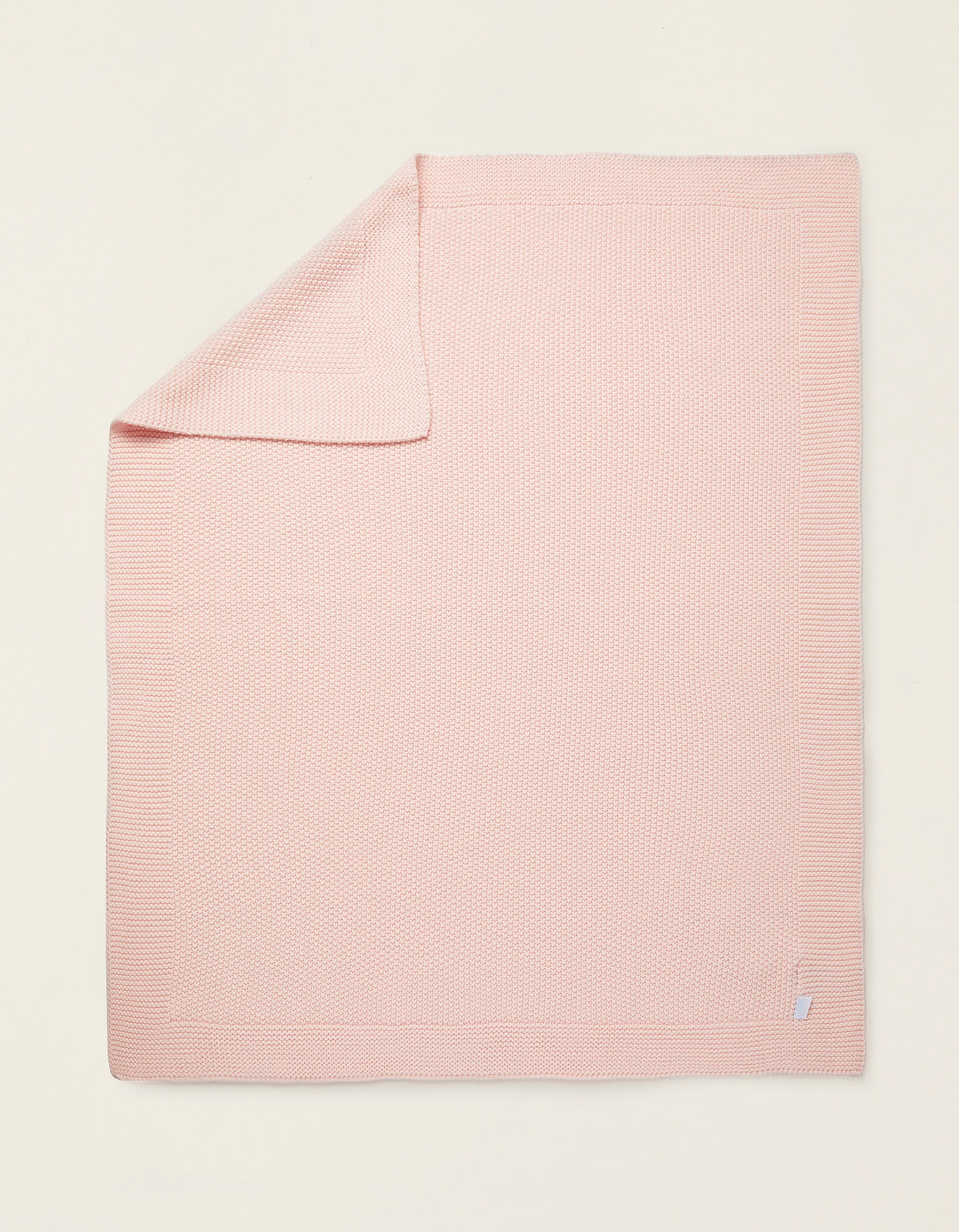 Knitted Blanket Plain 75X90Cm Zy Baby Pink