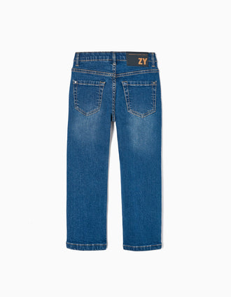 Jean en Coton Garçon 'Slim Fit', Bleu