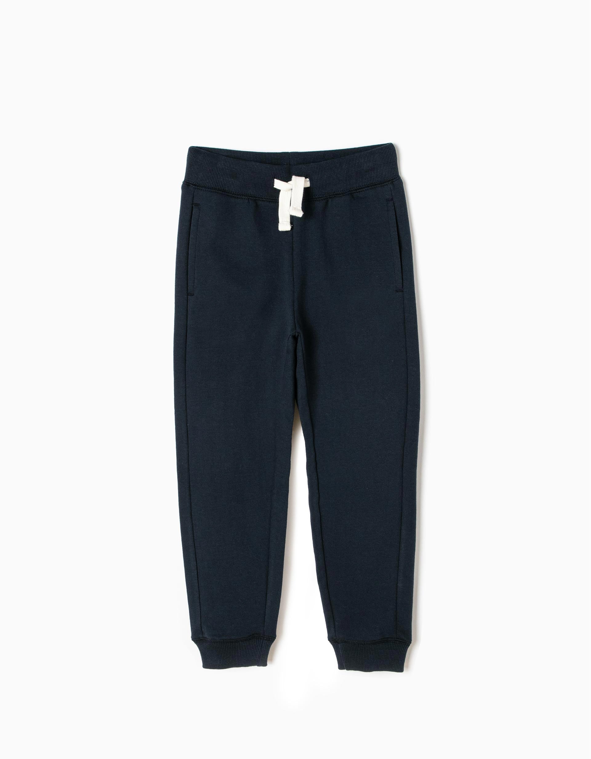 Cotton Joggers for Boys, Dark Blue