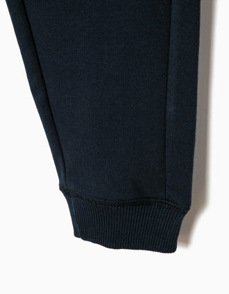 Pantalon de Sport en Coton Garçon, Bleu Foncé