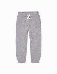Pantalón de Chándal de Algodón para Niño, Gris