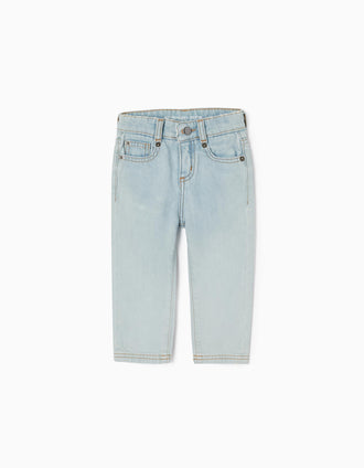 Pantalón Vaquero para Bebé Niño, Azul Claro