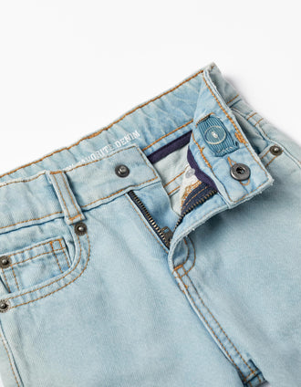 Pantalón Vaquero para Bebé Niño, Azul Claro