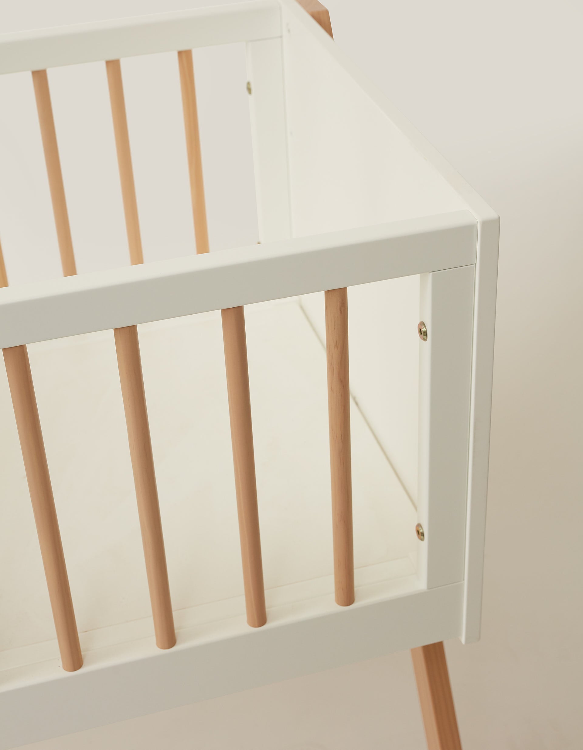 3 in 1 Nature/White Cot Zy Baby