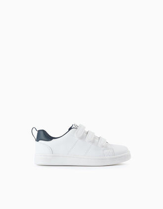 Zapatillas Infantiles 'ZY 1996', Blanco/Azul Oscuro