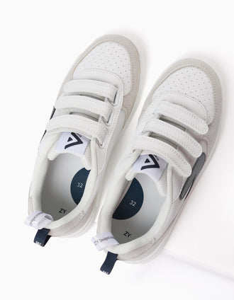 Baskets Enfant 'ZY Move', Blanc/Bleu Foncé