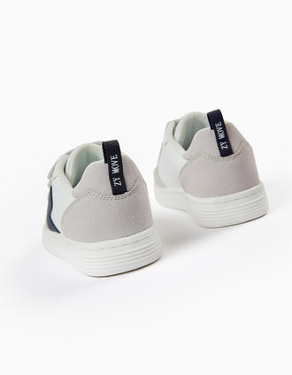 Baskets Enfant 'ZY Move', Blanc/Bleu Foncé