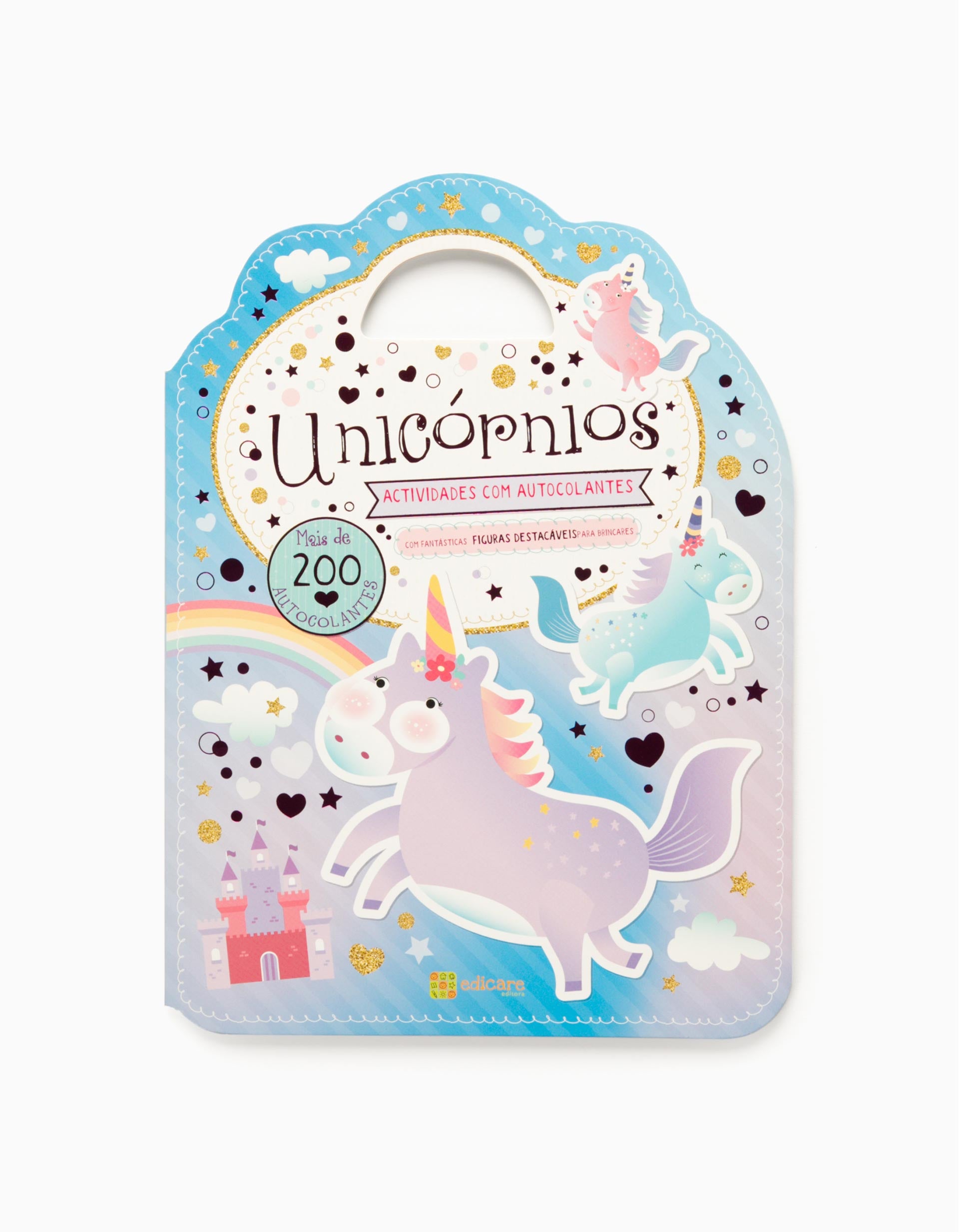 Livro Com Autocolantes - Unicórnios Edicare 5A+