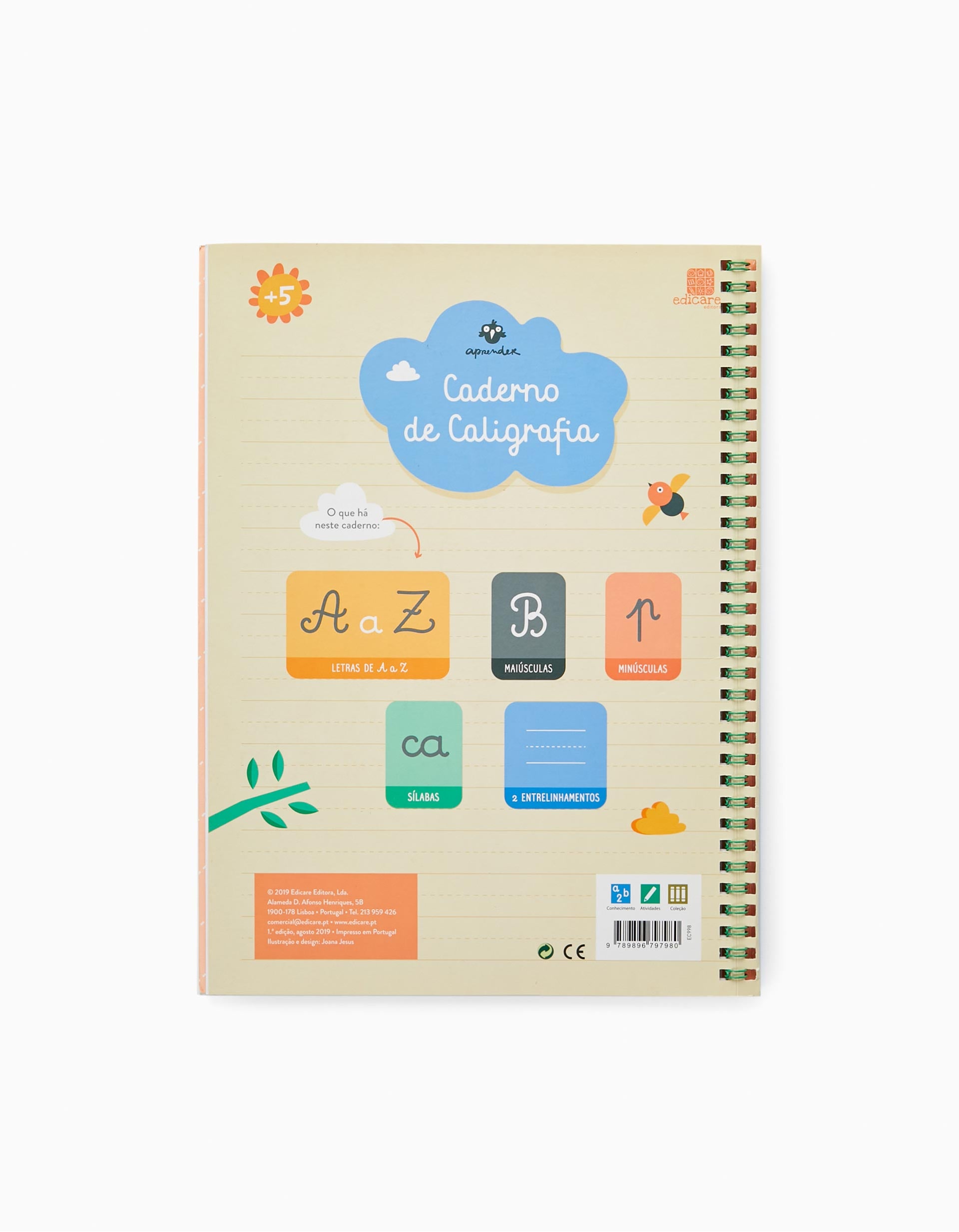 Livro De Caligrafia Edicare 5A+