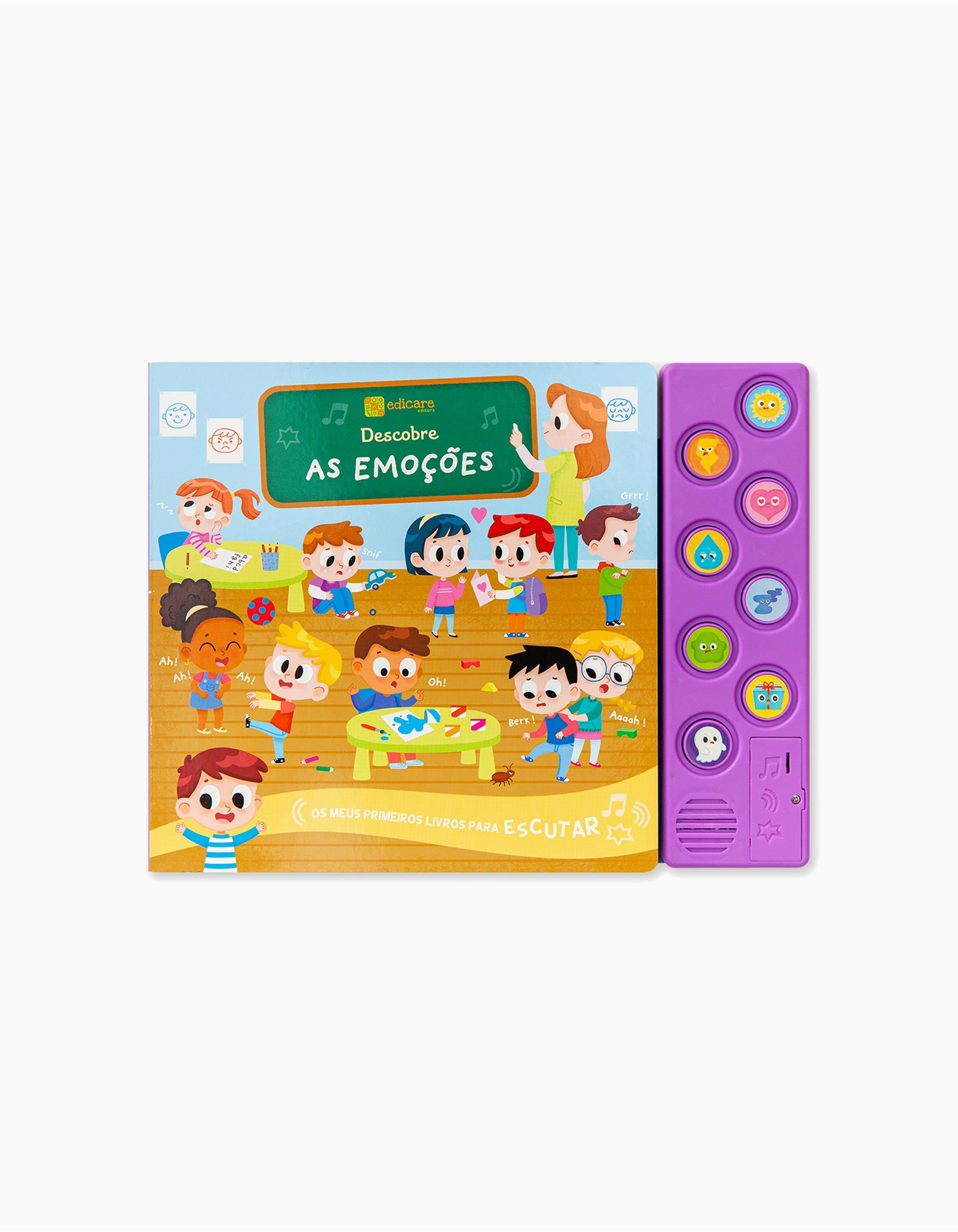 Livro Sonoro - Descobre As Emoções Edicare 2A+