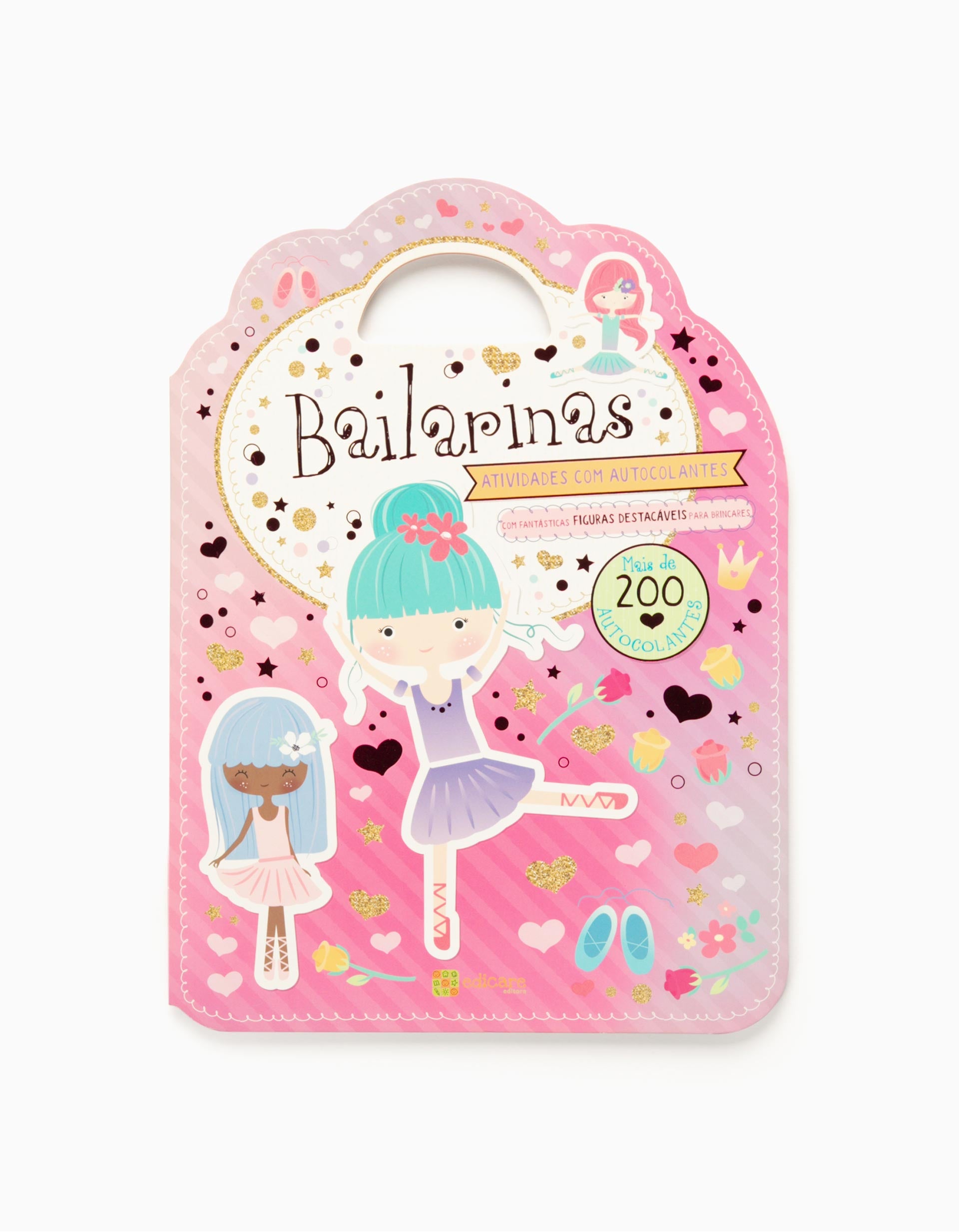 Livro Com Autocolantes - Bailarinas Edicare 5A+