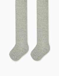 Collants de Malha em Algodão para Bebé, Cinza