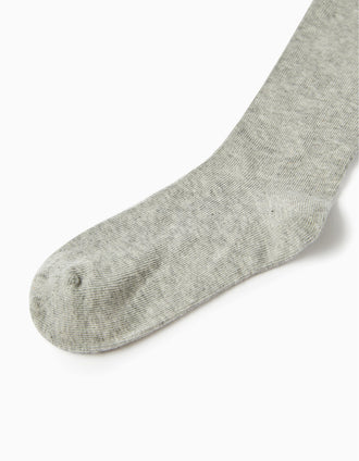 Collants de Malha em Algodão para Criança, Cinza
