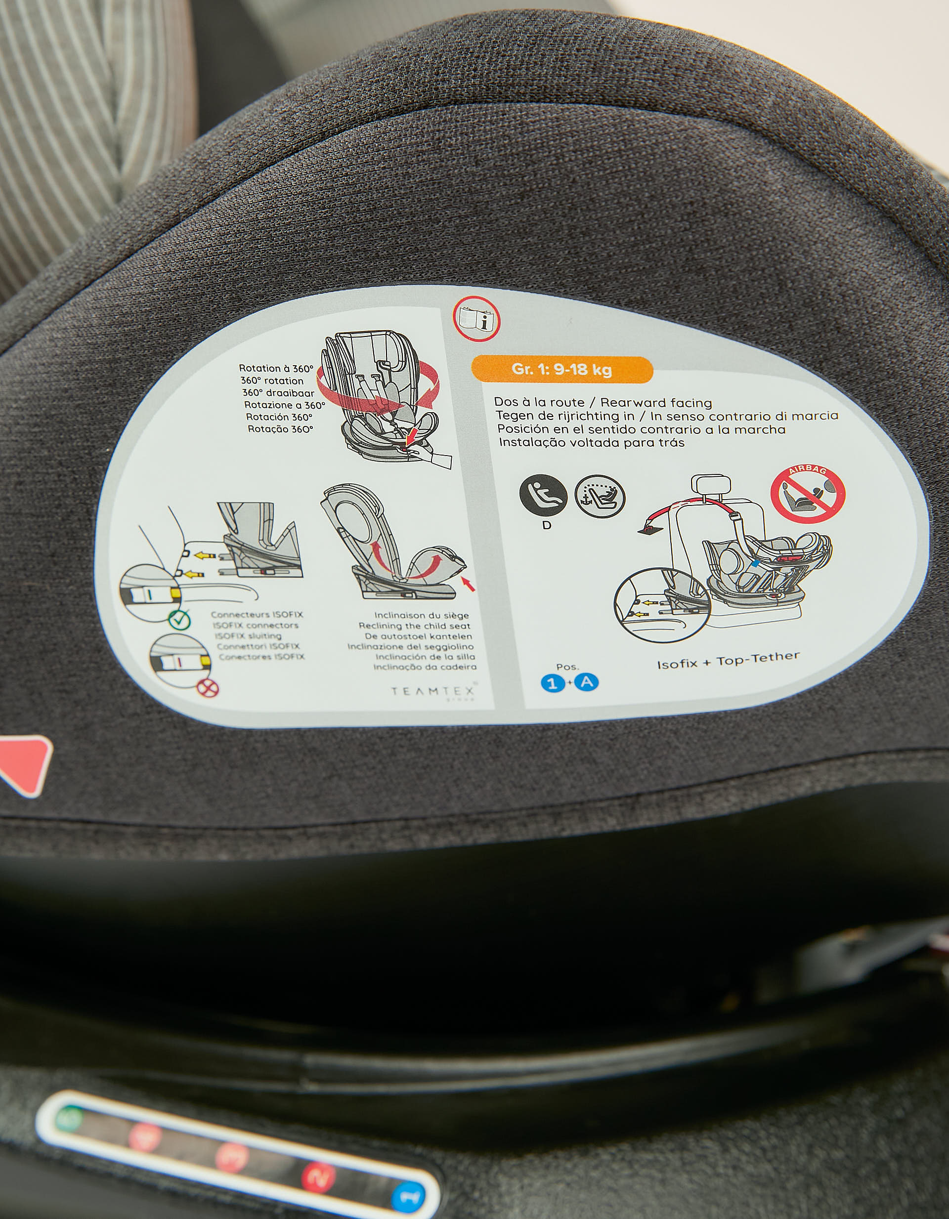 Car Seat Gr 1/2/3 Delta 360 Premium Isofix Zy Safe