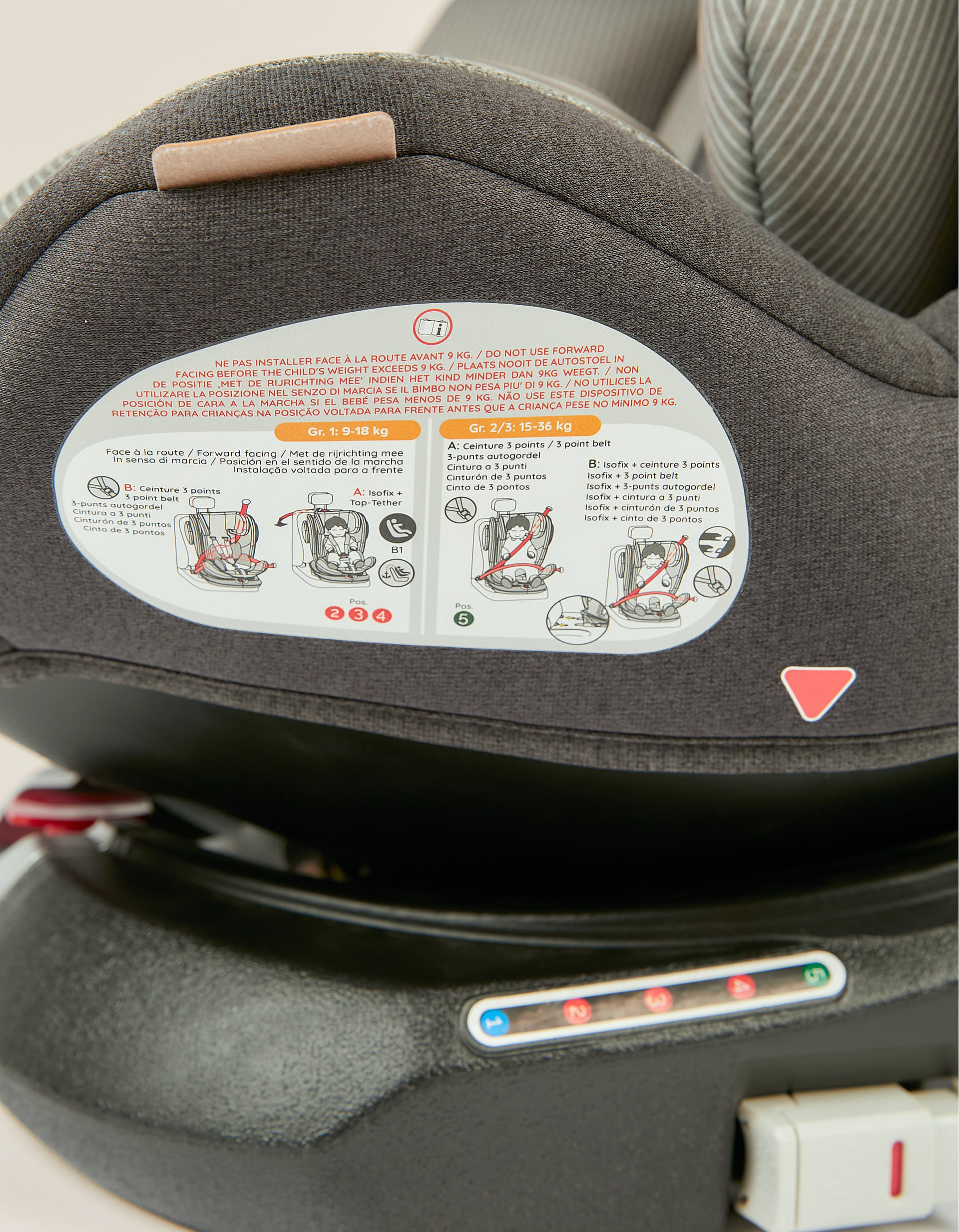 Car Seat Gr 1/2/3 Delta 360 Premium Isofix Zy Safe