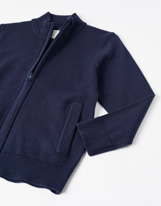 Gilet en Maille pour Garçon, Bleu Foncé