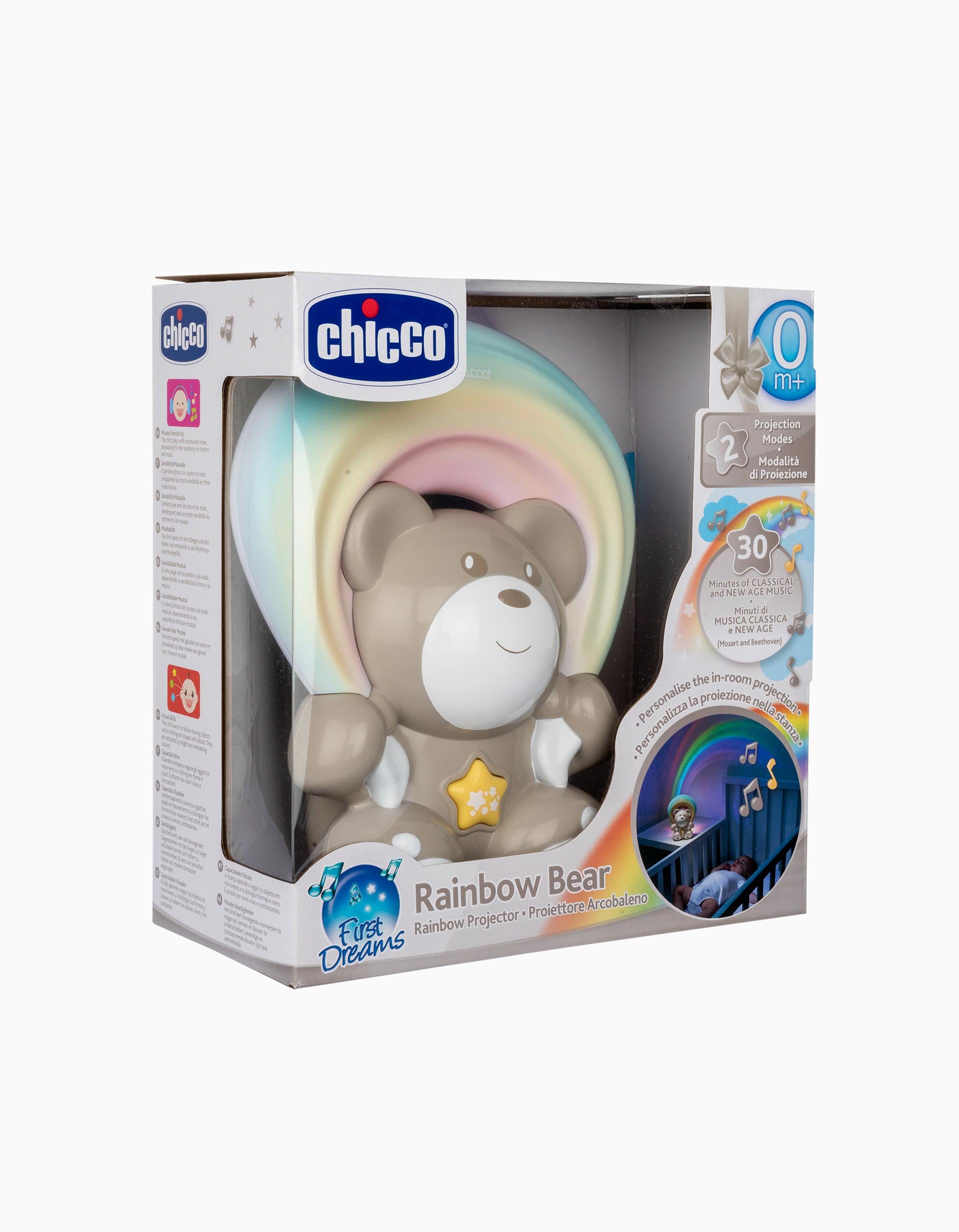 Projecteur Musical Ourson Arc-En-Ciel  Chicco 0M+
