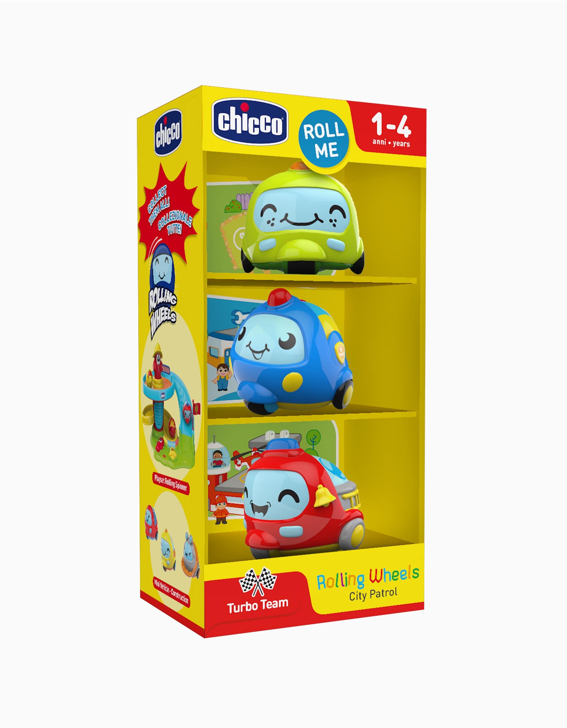 3 Mini Coches Patrulla de la Ciudad Chicco 12M+