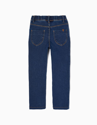 Jegging de Algodón para Niña, Azul