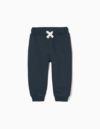 Pantalón de Chándal de Algodón para Bebé Niño, Azul Oscuro