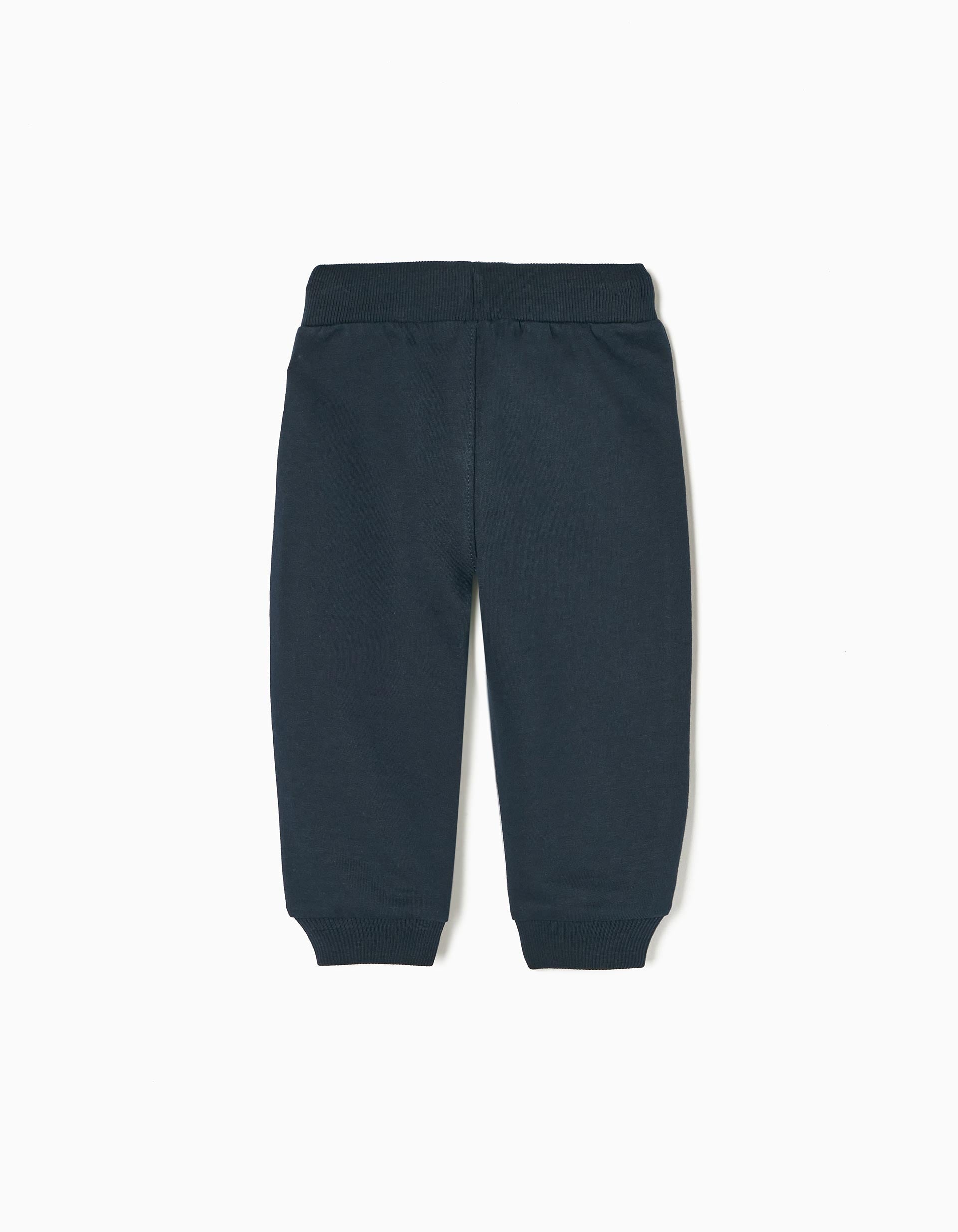 Cotton Joggers for Baby Boys, Dark Blue