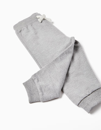 Pantalón de Chándal de Algodón para Bebé Niño, Gris