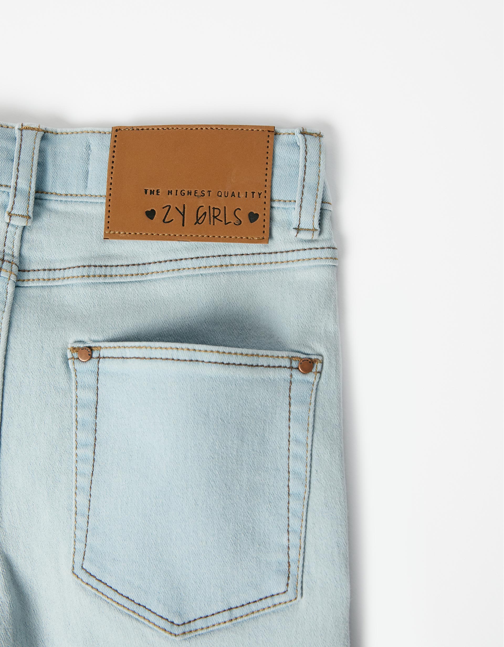 Skinny Jeans for Girls, Light Blue